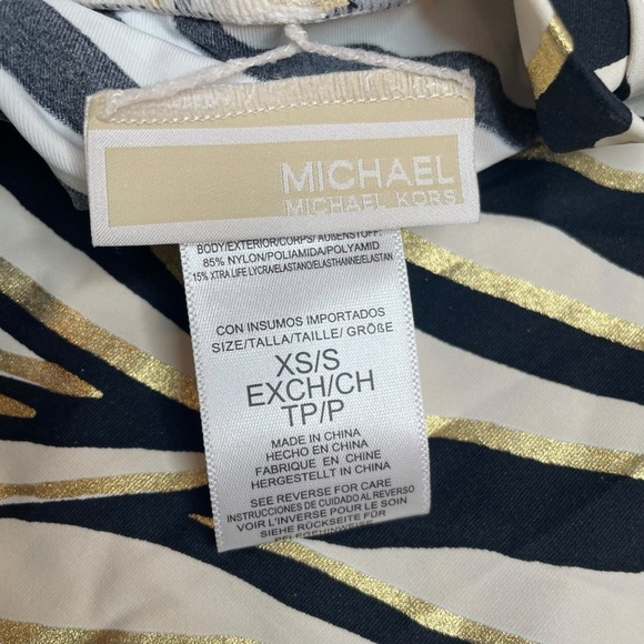 MICHAEL Michael Kors Short Pareo Cover Up Shimmer Tiger XS/S New - Picture 6 of 7